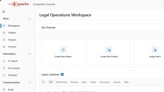 Spaarke Legal Operations Workspace